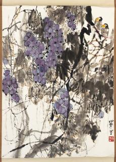 Li Huasheng - A Hanging Scroll In Ink And Colour On Paper