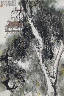 Li Huasheng - Pavilion in the Mountains