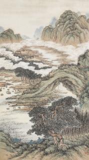 Li Jiafu - Verdant Mountains in the Fog