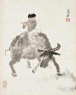 Li Keran - Herding Buffalo