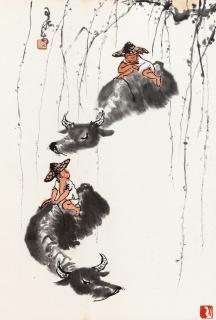 Li Keran - Herding Buffalo