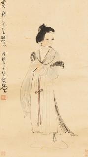 Li Keran - Lady with Fan