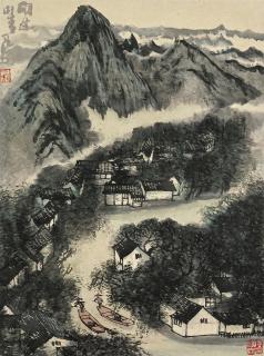 Li Keran - Mountain Village After The Rain