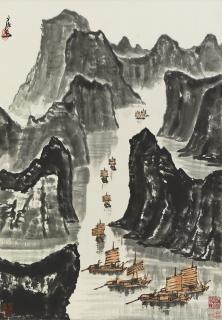 Li Keran - River Gorge