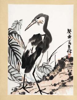 Li Kuchan - A Hanging Scroll In Ink And Colour On Paper Dated Guichou Year (1973)