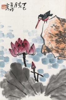 Li Kuchan - Bird And Lotus