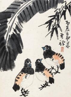 Li Kuchan - Birds And Banana Leaves