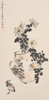 Li Kuchan - Chrysanthemum and Winter Bird
