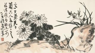 Li Kuchan - Chrysanthemums and Orchids