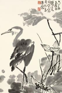 Li Kuchan - Crane In Lotus Pond
