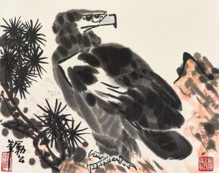 Li Kuchan - Eagle on Pine Branch
