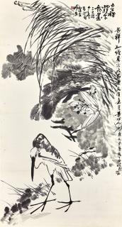 Li Kuchan - Egret by Lotus