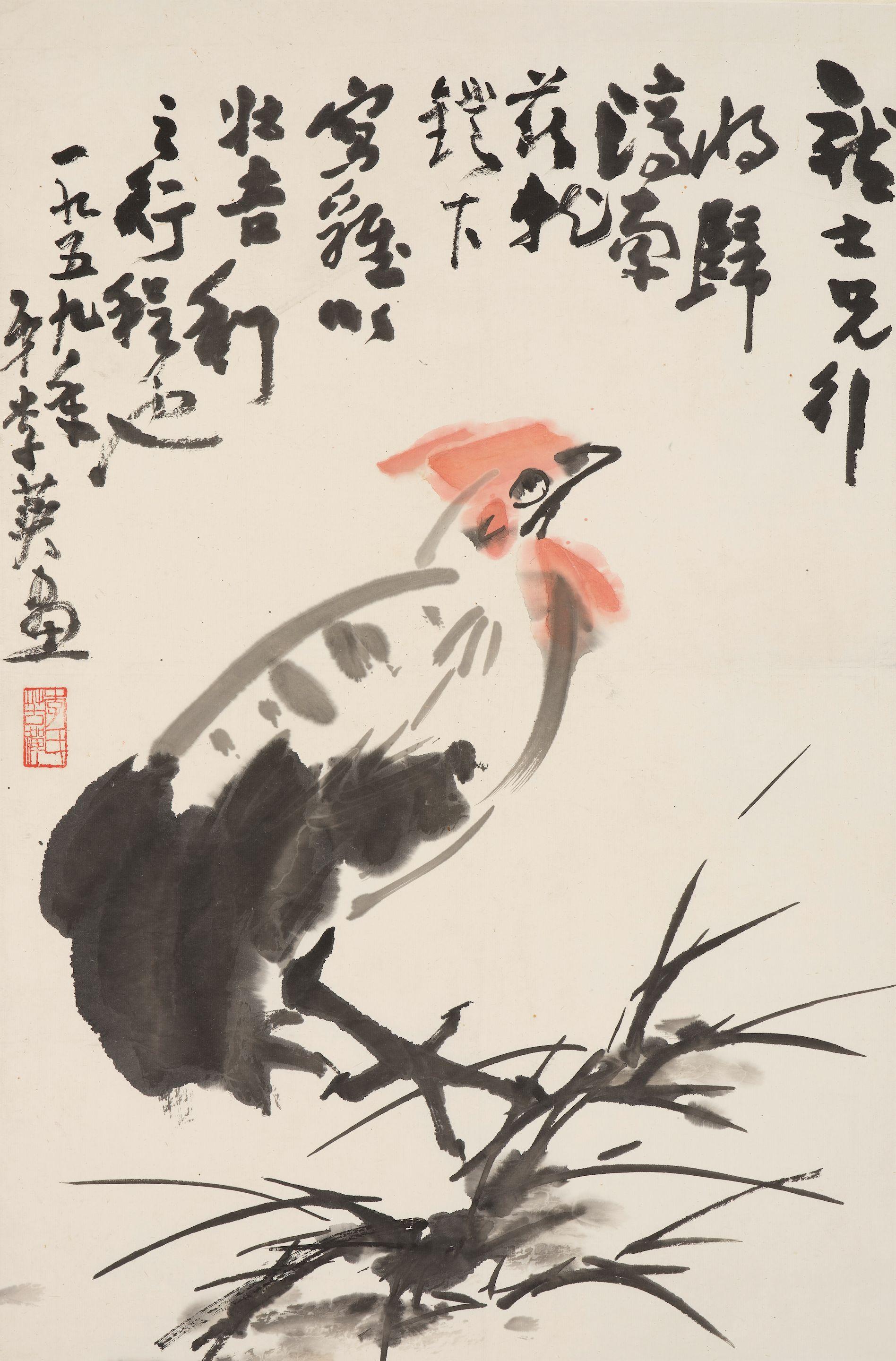Li Kuchan - Rooster, 1959