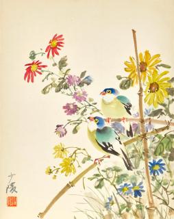Li Lingjia - A Group of Landscape, Flower and Bird Paintings