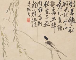 Li Shan - Bird on Willow Tree