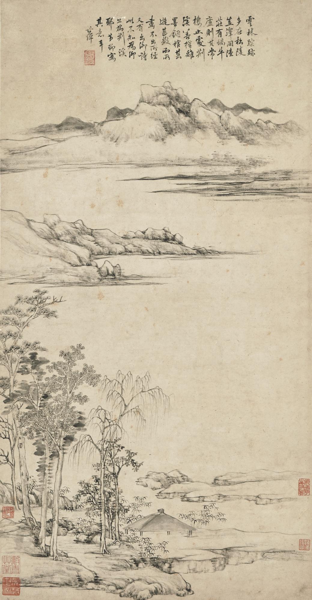Li Shizhuo - Landscape After Ni Zan