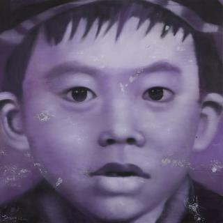 Li Tianbing - Purple Self-Protrait No. 3