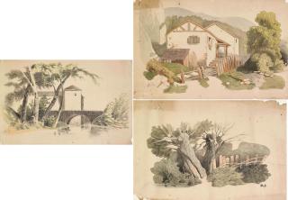Li Tiefu - House/Tree And Fence/Bridge