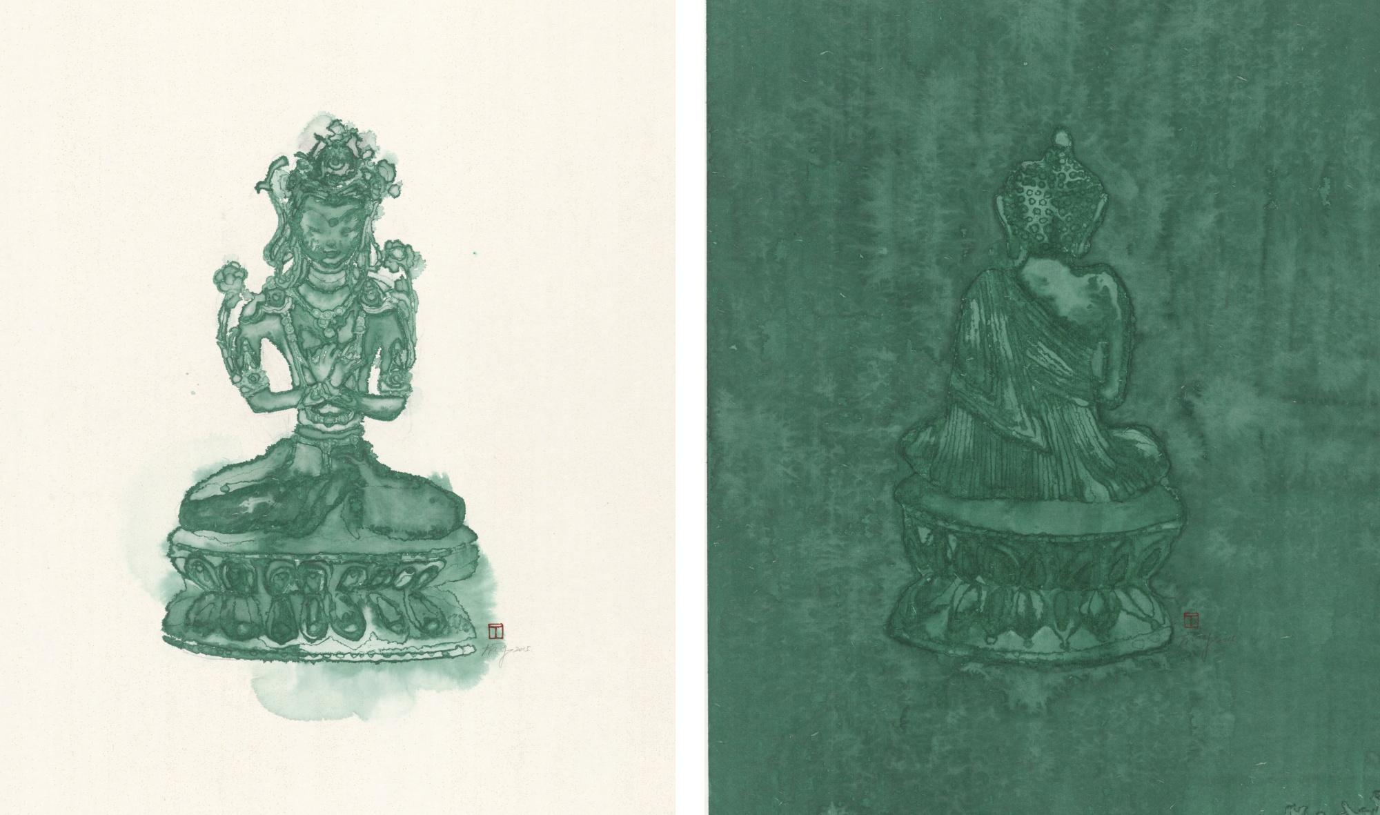 Li Tingting - Buddha (Diptych)