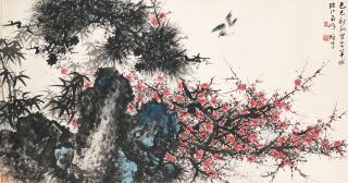 Li Xiongcai - Bird and Plum Blossoms