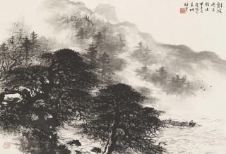 Li Xiongcai - Boating in a Rushing River