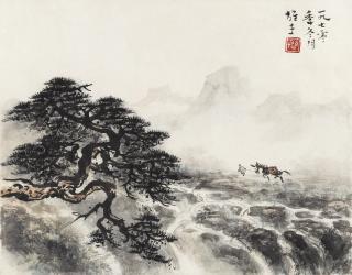 Li Xiongcai - Walk alone in the Cloudy Mountain(1970年作)