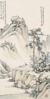 Li Yanshan - Crane In A Landscape