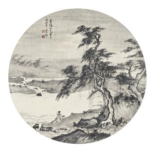Li Yanshan - Scholar At The Lakeside