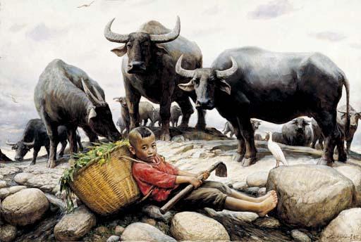 Li Zijian - The Buffalo Family