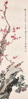 Liang Boyu - Plum Blossom And Sparrows