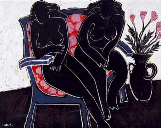 Liang Yifeng - Two Beauties