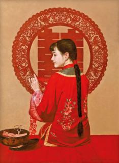 Liang Zhuoshu - Paper Cutting - Bride Series 3