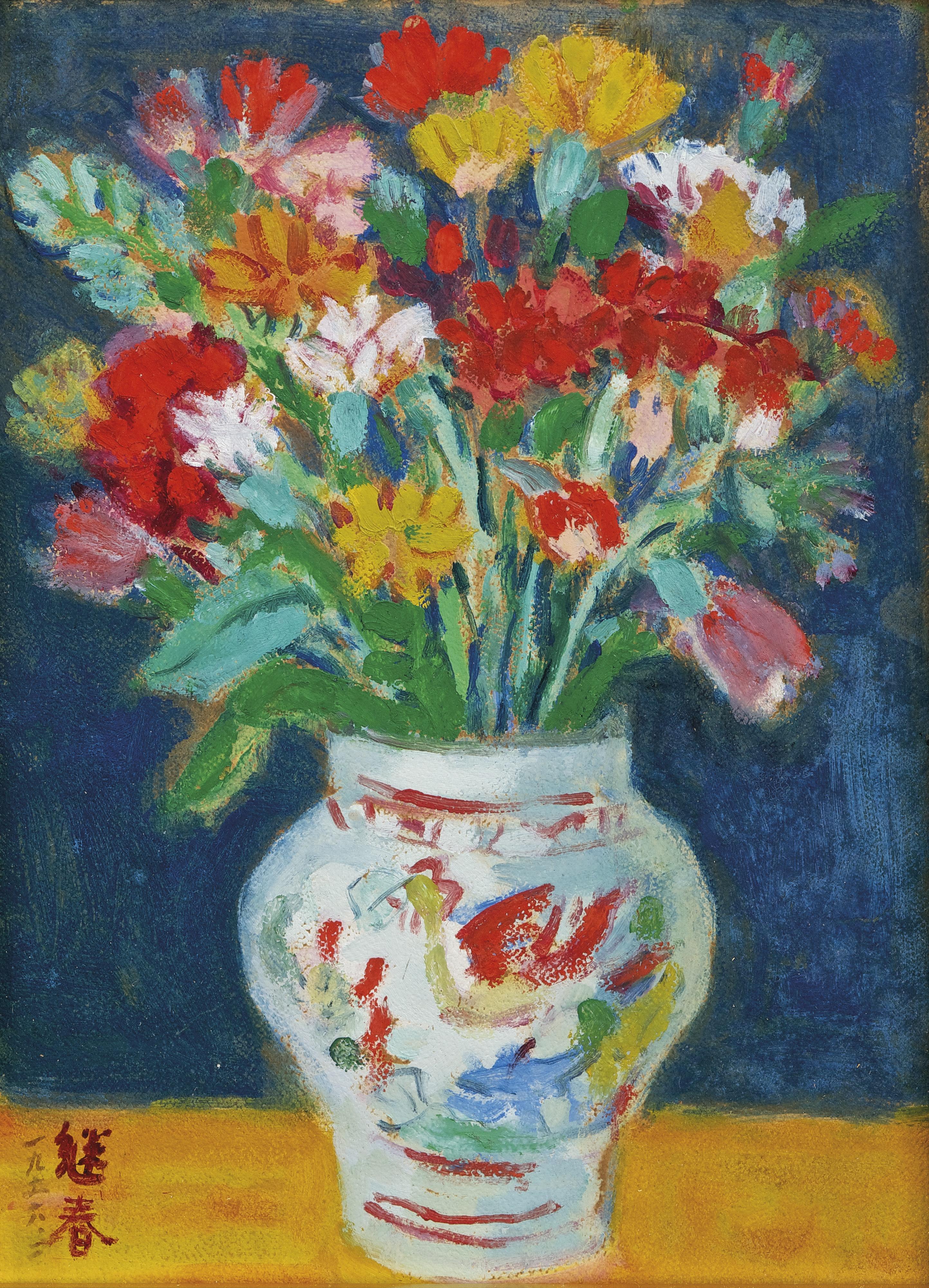 Liao Chi-Chun - Flowers In A Vase