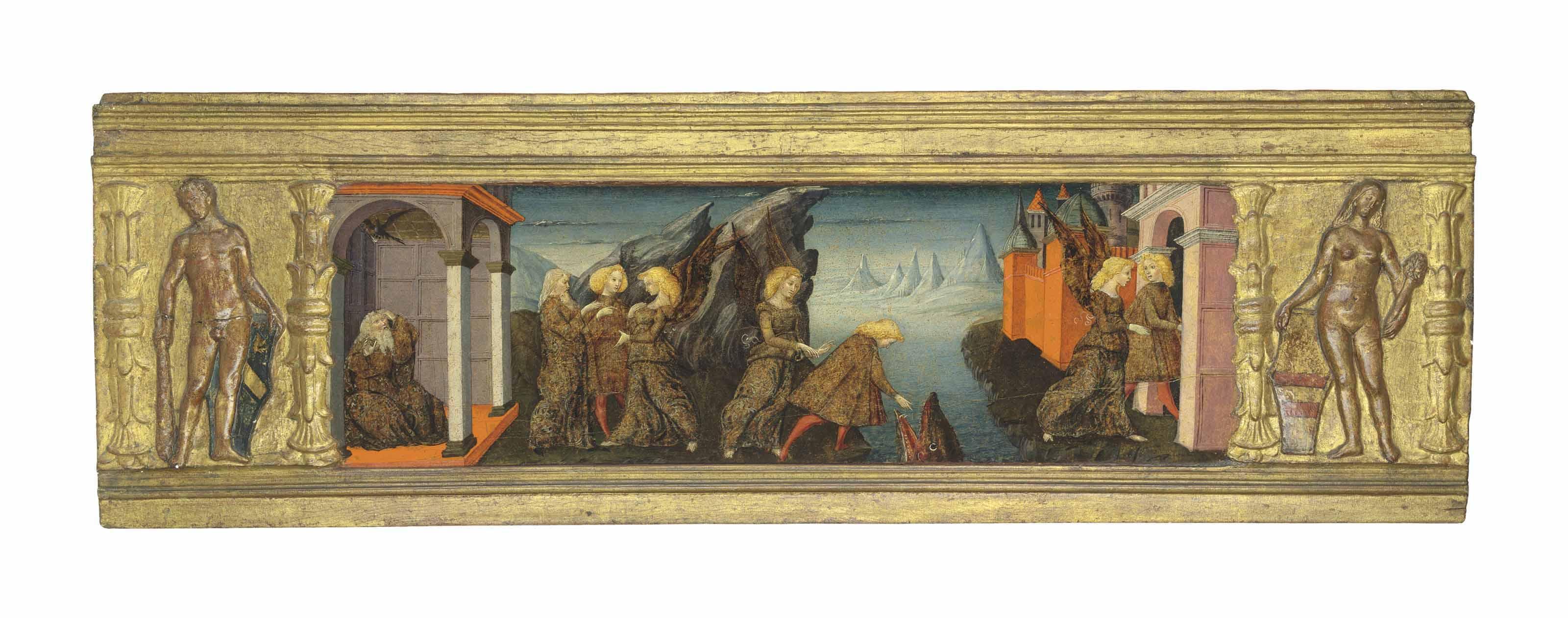 Liberale Da Verona - Tobias and the Angel: a cassone panel
