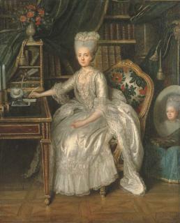 Lie-Louis Perin Salbreux - Une Dame À Sa Table À Écrire