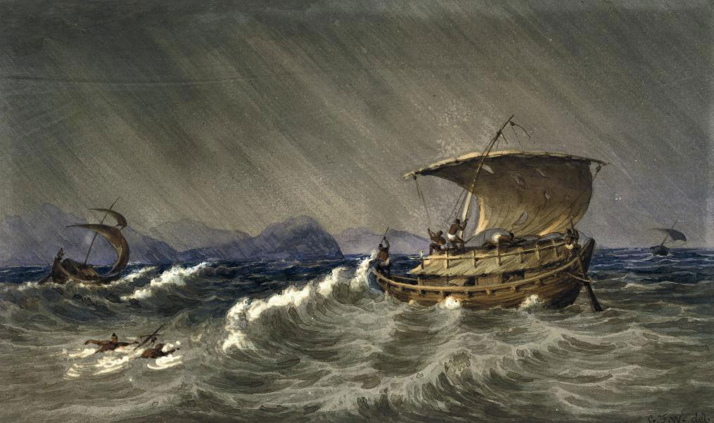 Lieutenant-Colonel George Francis White - A storm on the Ganges