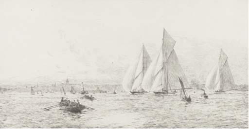 Lieutenant-Commander Rowland John Robb Langmaid - Off Ryde - Shamrock, Britannia and Candida