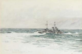 Lieutenant Commander Rowland John Robb Langmaid - Orion in a seaway