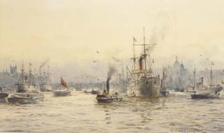 Lieutenant-Commander Rowland John Robb Langmaid - Shipping in the Pool of London