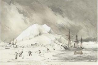 Lieutenant Walter William May - Perilous Situation of H.M.S.V. Intrepid In Baffins Bay - August 2. 1851.; And H.M.S.V. Intrepid Marooned On An Iceberg