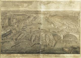 Lieven Cruyl - View Of The Construction Of The Pont Neuf Du Louvre, Paris, In June 1686