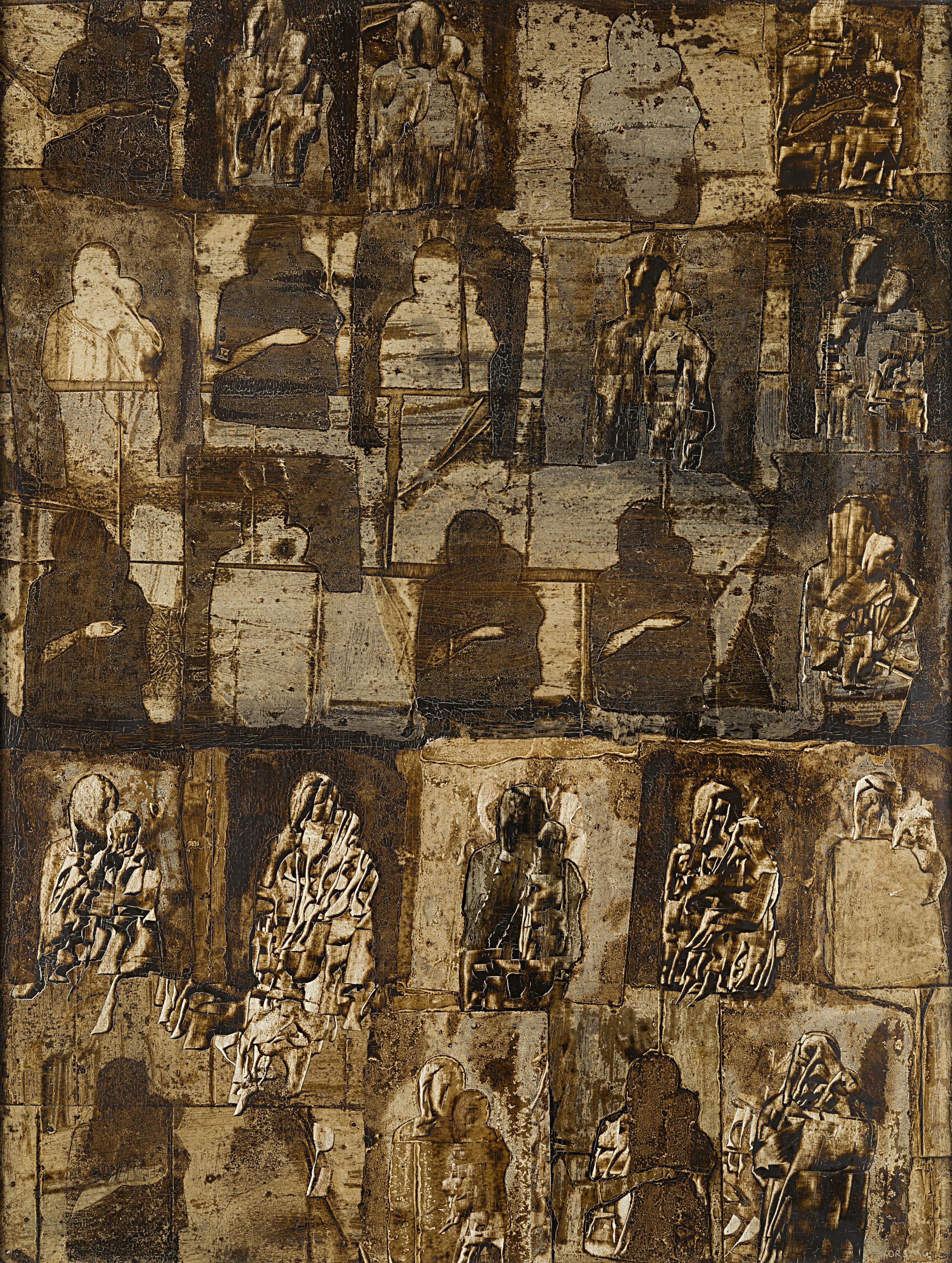 Lili Orszag - Ikon fal (barna)