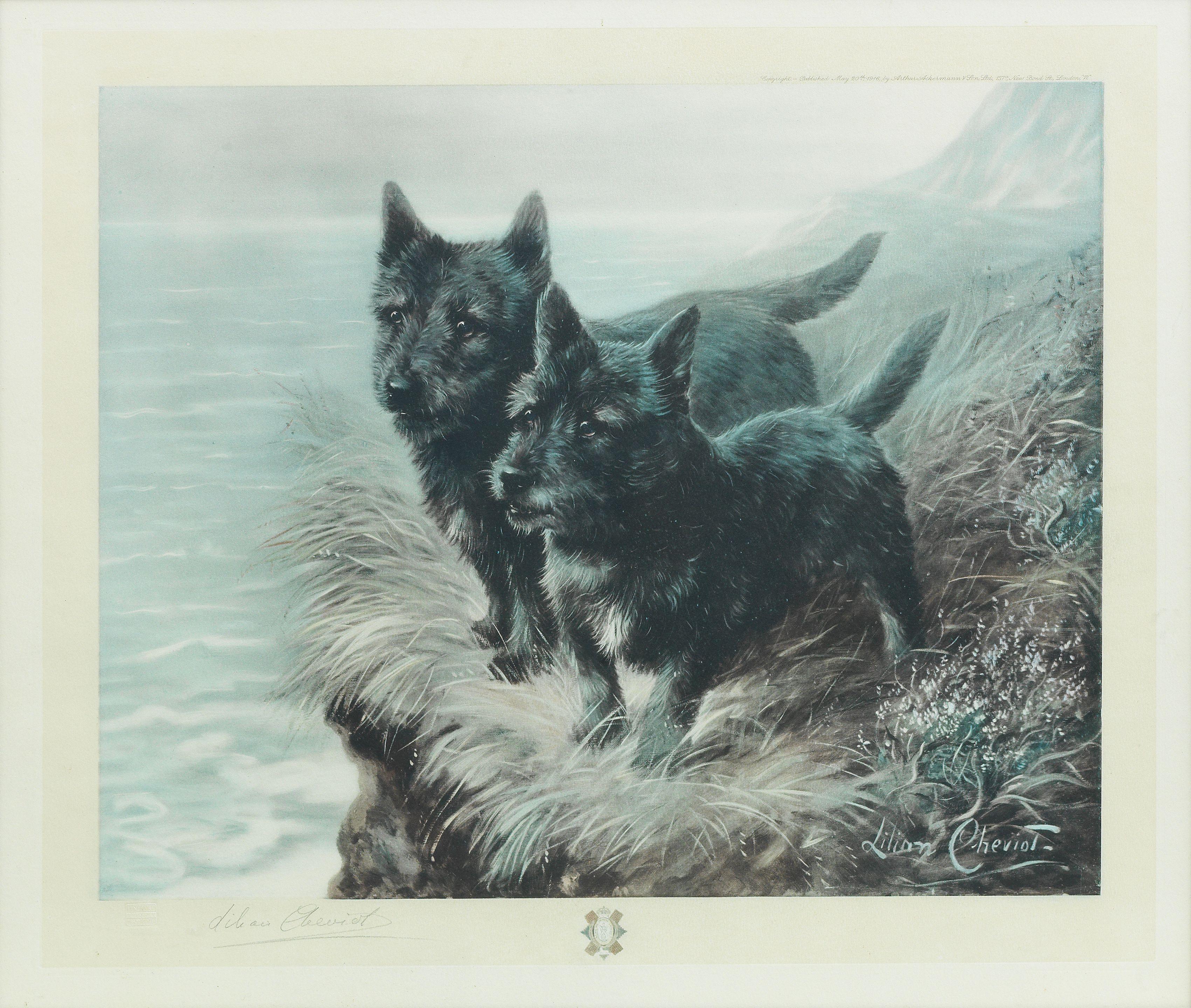 Lilian Cheviot - Two Scotties