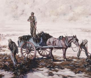 Lilian Davidson, A.R.H.A. - Gathering Kelp