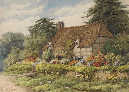 Lilian Stannard - Summer bloom, a cottage garden