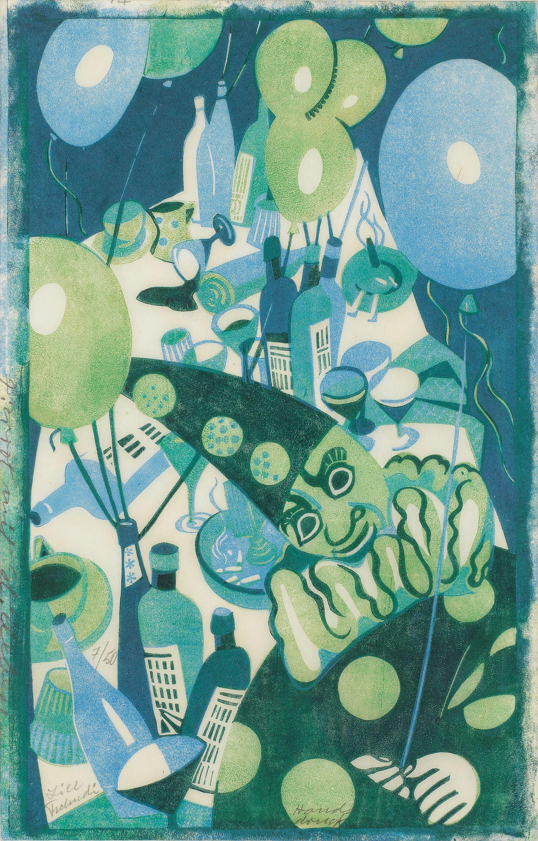 Lill Tschudi - Pierrot mit Stilleben