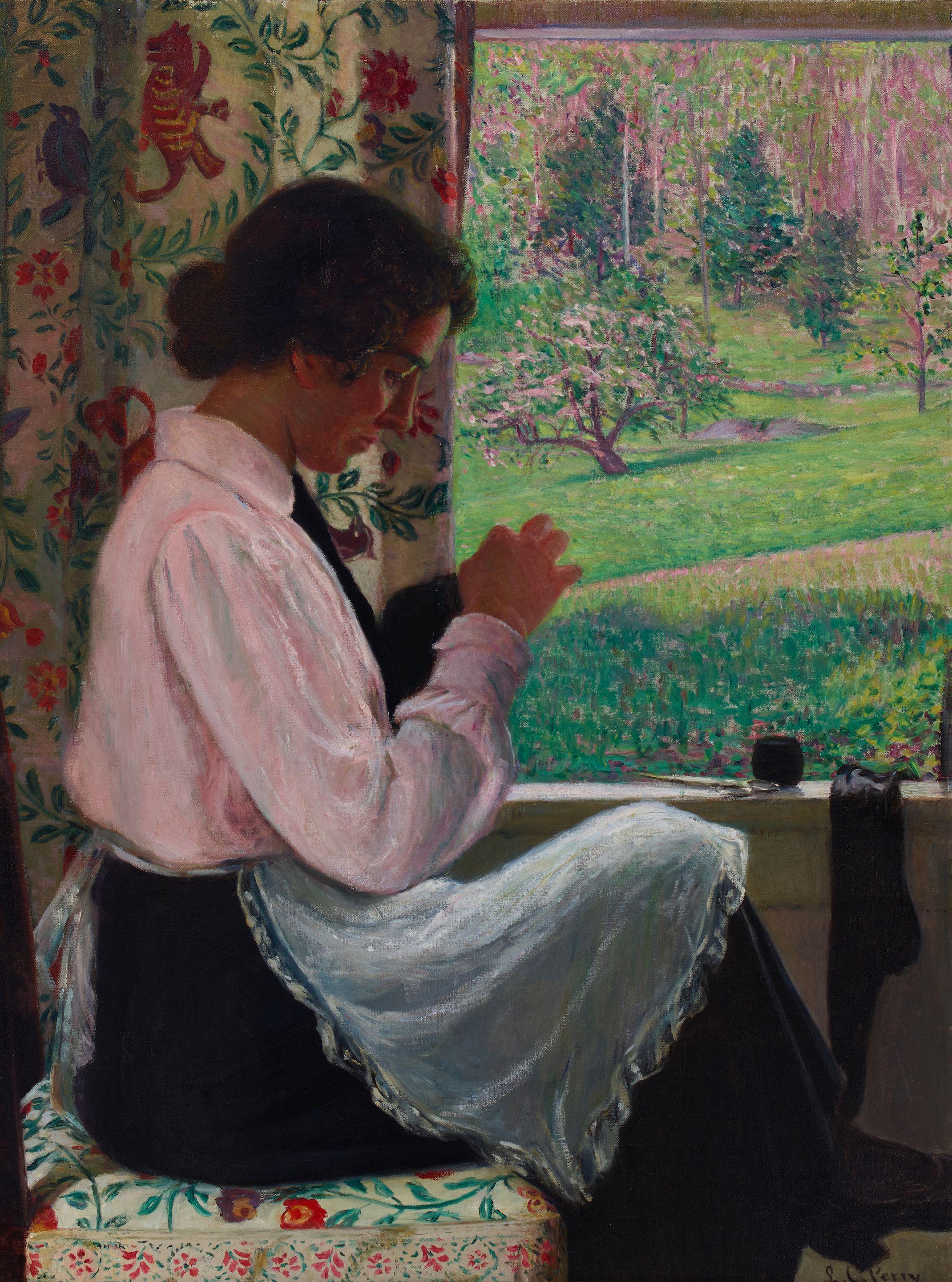 Lilla Cabot Perry - Marie at the Window, Hancock, New Hampshire