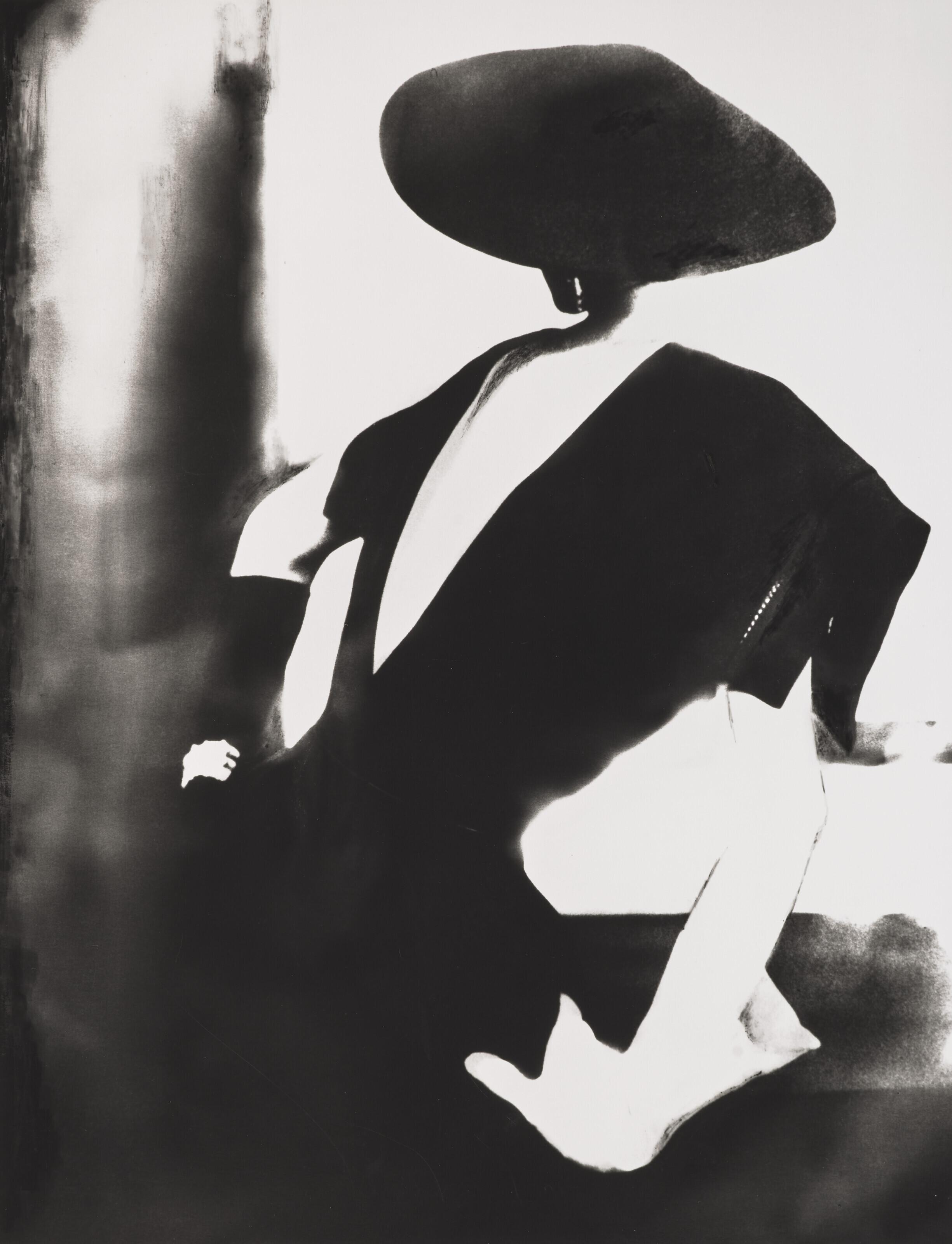 Lillian Bassman - Black - with one white glove, Barbara Mullen, Christian Dior, Harper\'s Bazaar, New York, 1958