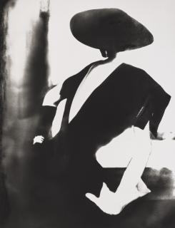 Lillian Bassman - Black - with one white glove, Barbara Mullen, Christian Dior, Harper\'s Bazaar, New York, 1958