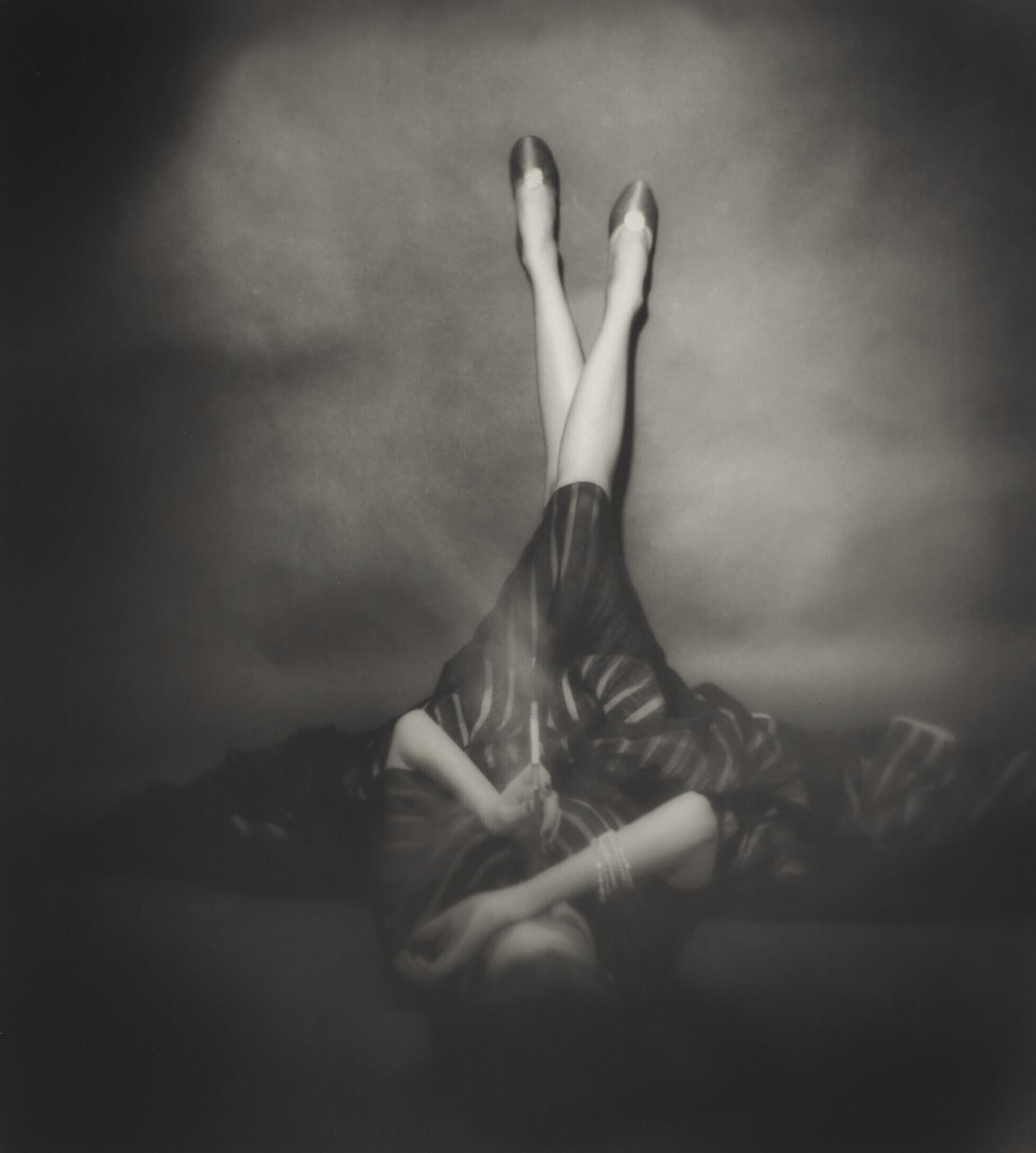 Lillian Bassman - The Well-Dressed Leg, Dorian Leigh, Harper\'s Bazaar, New York, 1948